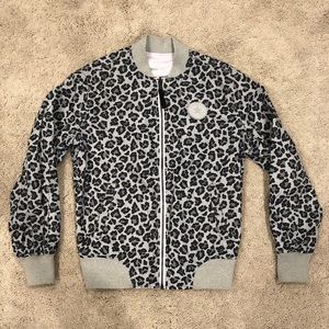 Converse Reversible Lilac and Leopard Jacket (Size: XS)